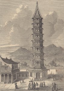 Nanjingin posliinitorni (kaiverrus) tekijältä British School