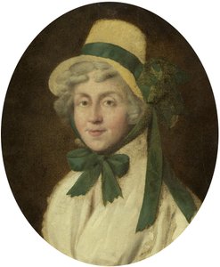 Hannah Moren muotokuva, n. 1800 (öljy kartongille) tekijältä British School