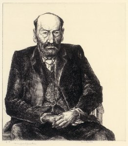 Muotokuva vanhasta miehestä tekijältä Bror Julius Olsson Nordfeldt