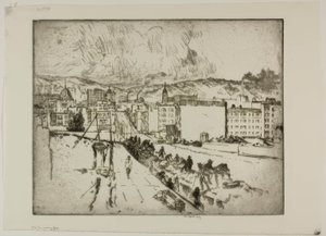 Der Ankommende Nebel von Bror Julius Olsson Nordfeldt