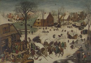 Betlehemin väestölaskenta Numerointi Betlehemissä, 1566 tekijältä Bruegel
