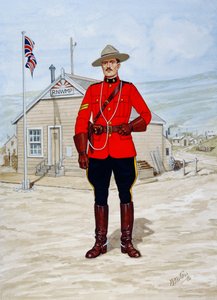 Luoteisen ratsupoliisin alikersantti vuonna 1905.