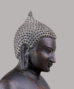 Buddhan pää, klassinen pakanallinen tyyli (11.–14. vuosi) (metalli)
