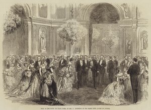 Ball Hotel de Villessa, Pariisissa, 17. helmikuuta, Itävallan suurherttua Albertin vastaanotto