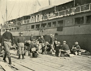 13. jalkaväki aamiaisella, Espanjan ja Amerikan sota, 11. kesäkuuta 1898, 1899.
