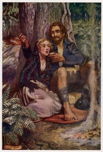 "Kivaksi lahdelle, jonne nane näki" (väri litho)