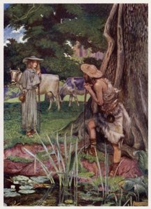 "Walsinghamin kaupunkiin / tie on vaikea poissa" (väri litho)