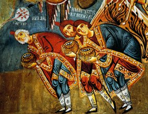 Maagien palvominen (1200-luvulla), Karanlik Kilise (pimeä kirkko) (1200-1300-luvuilla), Goreme (Unescon maailmanperintöluettelo). tekijältä Byzantine