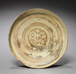Syvä lautanen koristekuvioilla, 1100-luku tekijältä Byzantine