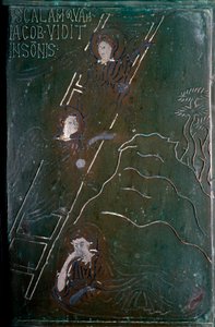 Jaakob näkee unessa enkelien nousevan ja laskevan pronssista ovilaattavaakaa, joka valmistettiin Konstantinopolissa vuonna 1076. Monte Sant 