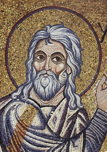 Profeetta Isaiah Yksityiskohta sisämosaiikkiin Pyhän Markuksen basilikassa, 1100-luku