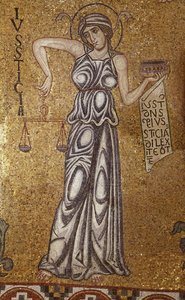 Oikeusyksityiskohta sisämosaiikista Pyhän Markuksen basilikassa, 1100-luku