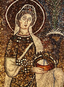 Neitsyt Marttyyri (mosaiikki) (ks. myös 58073) tekijältä Byzantine School