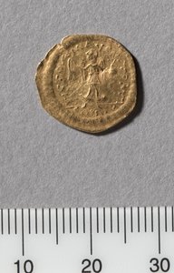 Half Tremissis of Justinianus I, Konstantinopoli, 527-565 (kulta) tekijältä Byzantine School