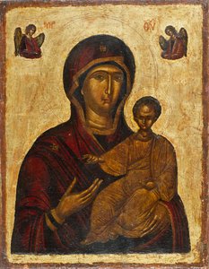 Neitsyt Hodegetria, 1500-luku. tekijältä Byzantine icon.