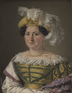 Rouva Pauline Hagenin muotokuva tekijältä C.A. Jensen