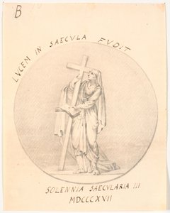 Medaljonki allegorisella naishahmolla tekijältä C.A. Lorentzen
