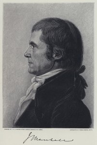 Päätuomari Marshall (litho) tekijältä C.B.J.F. de (after) Saint Memin