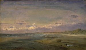 Low Beach ja hiekkadyynit. Cattwijk tekijältä C.F. Sørensen