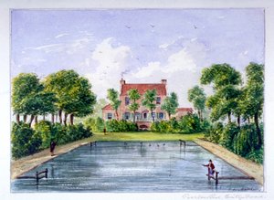 Ihmiset kalastavat Peerless Poolissa, City Roadissa, Finsburyssa, Lontoossa, c1800. tekijältä CH Matthews