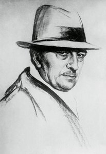 Dario Niccodemin (1874-1934), italialaisen näytelmäkirjailijan ja kirjailijan muotokuva tekijältä J.B. and Brown J. Rowbotham