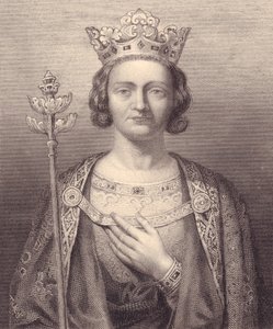 Muotokuva Ranskan kuninkaasta Philip V, pitkä (1293-1322), kaiverrus, 9x7 cm, Galerie Historique de Versailles, Histoire de France, Charles Gavard Publisher, Pariisi, noin 1840 tekijältä J.B. and Brown J. Rowbotham