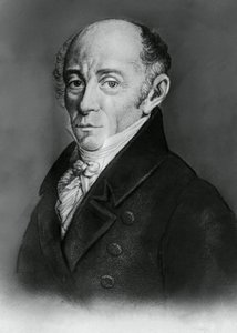 Muzio Clementin (1752-1832), italialaisen säveltäjän ja pianistin muotokuva, kaiverrus tekijältä J.B. and Brown J. Rowbotham