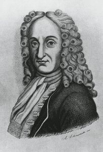 Pietro Antonio Michelottin (1673-1740), italialaisen lääkärin ja iatromatemaatikon muotokuva, Schiavonettin kaiverrus tekijältä J.B. and Brown J. Rowbotham