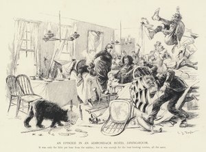 Jakso Adirondack-hotellin ruokailuhuoneessa (litho) tekijältä C.J. Taylor
