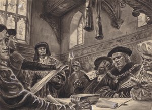 Tähtikamarin tuomioistuin (guassi paperille)