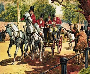 Edward Oxford yrittää salamurhata kuningatar Victorian ja prinssi Albertin. tekijältä C.L. Doughty