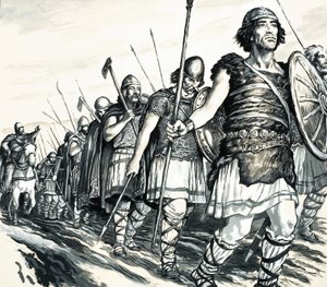 Sankari vai roisto: Rautahyökkääjä (guassi paperille) tekijältä C.L. Doughty