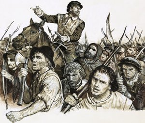 Robert Kett johtaa talonpoikien kapinaa - tekijältä C.L. Doughty