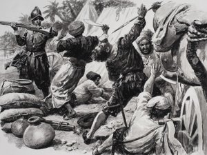 Espanjalaiset taistelevat arabeja vastaan tekijältä C.L. Doughty
