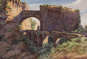 Castel Castruccio Castracani, Sarzana (väri litho)