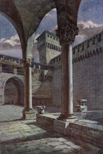 Piha, Castel Sforza, Milano (väri litho)