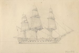 Ja fregatti. tekijältä Christoffer Wilhelm Eckersberg