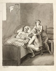 Kuoleva isä yhdistää nuoren parin tekijältä Christoffer Wilhelm Eckersberg