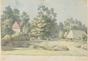 Mønin tiilitehdas tekijältä Christoffer Wilhelm Eckersberg