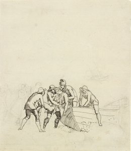 Hornbækin kalastajat - opiskelu pääryhmälle tekijältä Christoffer Wilhelm Eckersberg