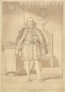 Frederik II kruunausasussa. tekijältä Christoffer Wilhelm Eckersberg