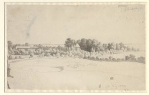 Nordfeltin kartano Mønilla tekijältä Christoffer Wilhelm Eckersberg