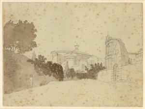 Pyhän kirkko Giovanni ja Paolo tekijältä Christoffer Wilhelm Eckersberg