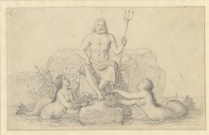 Neptunus ja kaksi nereidiä. tekijältä Christoffer Wilhelm Eckersberg