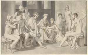 Odysseus kertoo elämästään Alkinoosissa