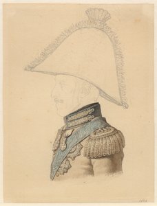 Frederik VI:n muotokuva profiilissa vasemmalla tekijältä Christoffer Wilhelm Eckersberg