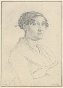 Muotokuva roomalaisesta naisesta, toiset kasvot oikealle. tekijältä Christoffer Wilhelm Eckersberg