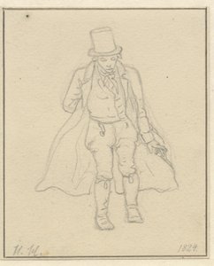 Muotokuvamaalari Hans Hansen, kokohahmo tekijältä Christoffer Wilhelm Eckersberg