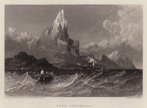 Teneriffen huippu (väri litho)
