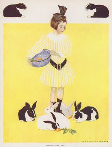 Coles Phillips Girl, perheen ystävä (väri litho) tekijältä C. Coles Phillips